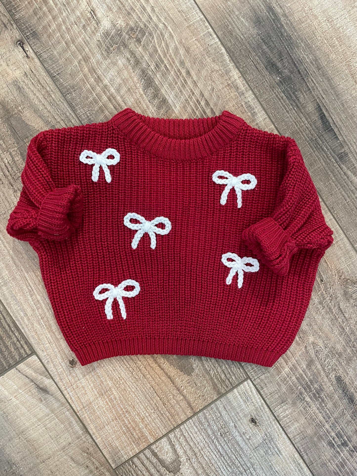 bow sweater 0-3M