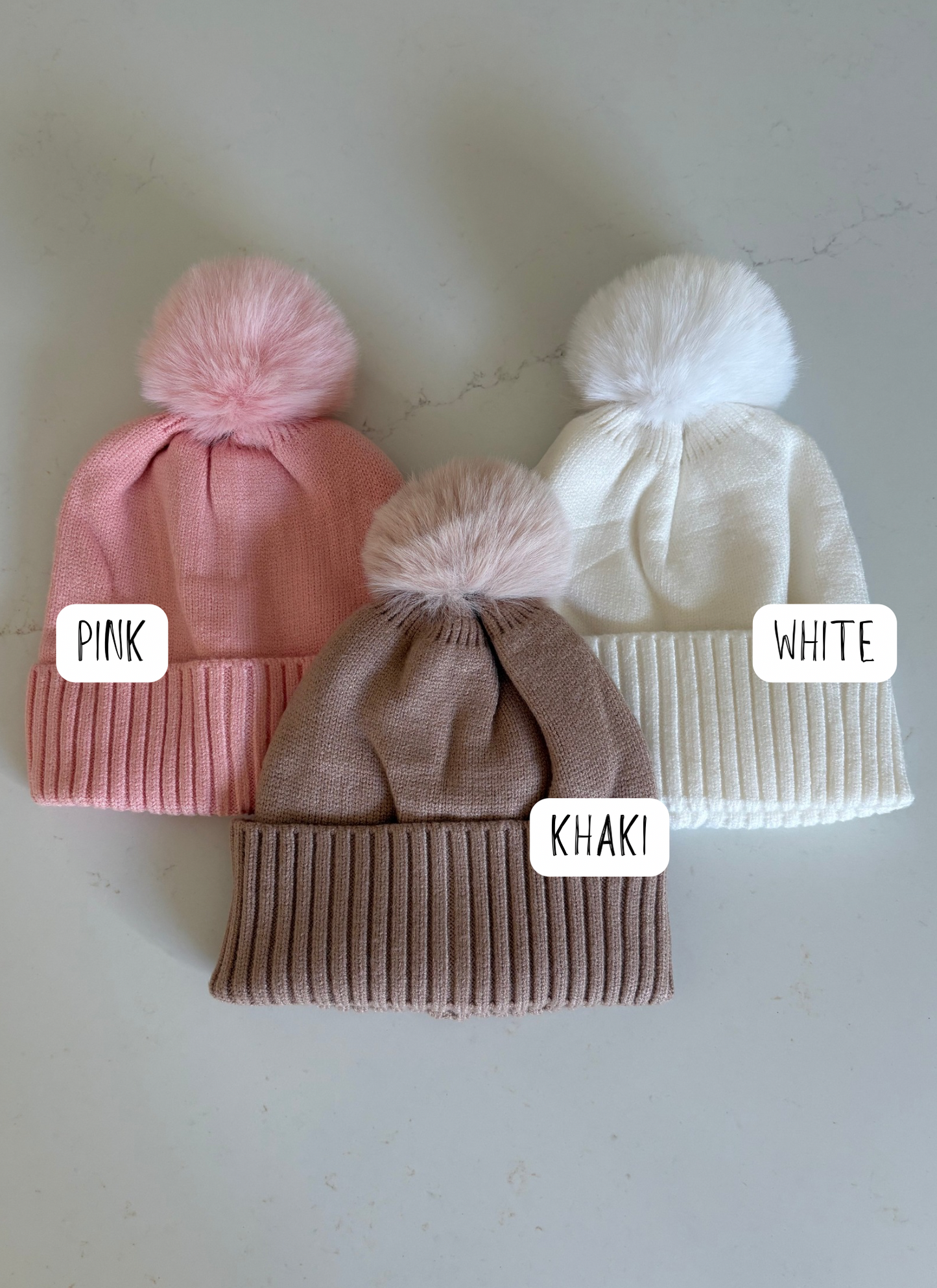 Customized pom pom hat